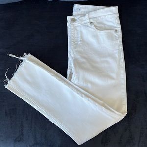 Ann Taylor Loft Modern Straight White Jeans